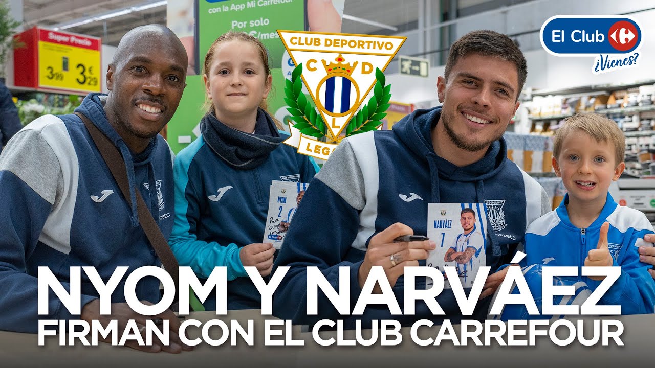 📹 Allan Nyom y Juanjo Narváez firman autógrafos con El Club Carrefour