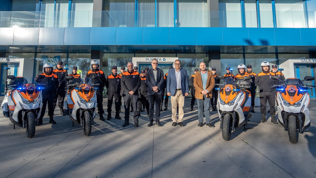 📹🏍️ La Fundación C.D. Leganés dona y entrega cuatro motocicletas a Protección Civil