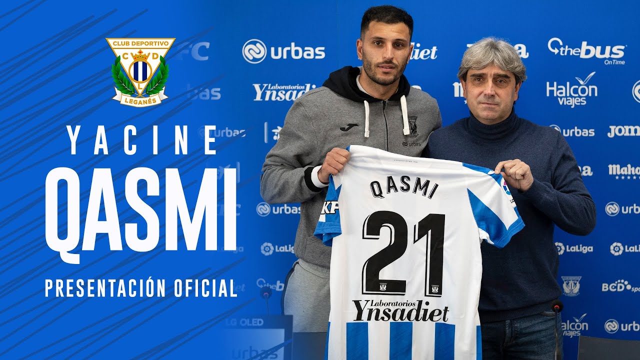 🎙 🆕 Presentación de Yacine Qasmi como jugador del C.D. Leganés