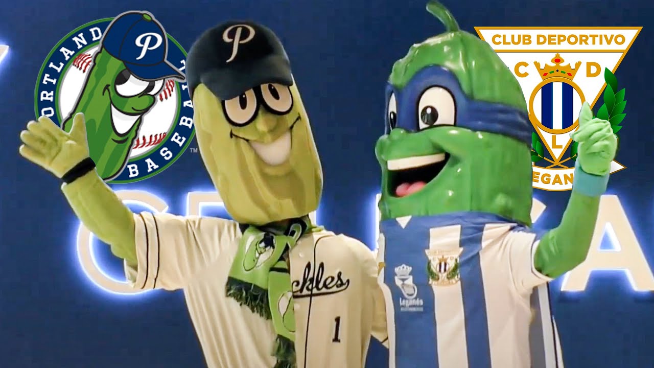 🥒 ¡Dillon y SuperPepino juntos! | The Portland Pickles & C.D. Leganés