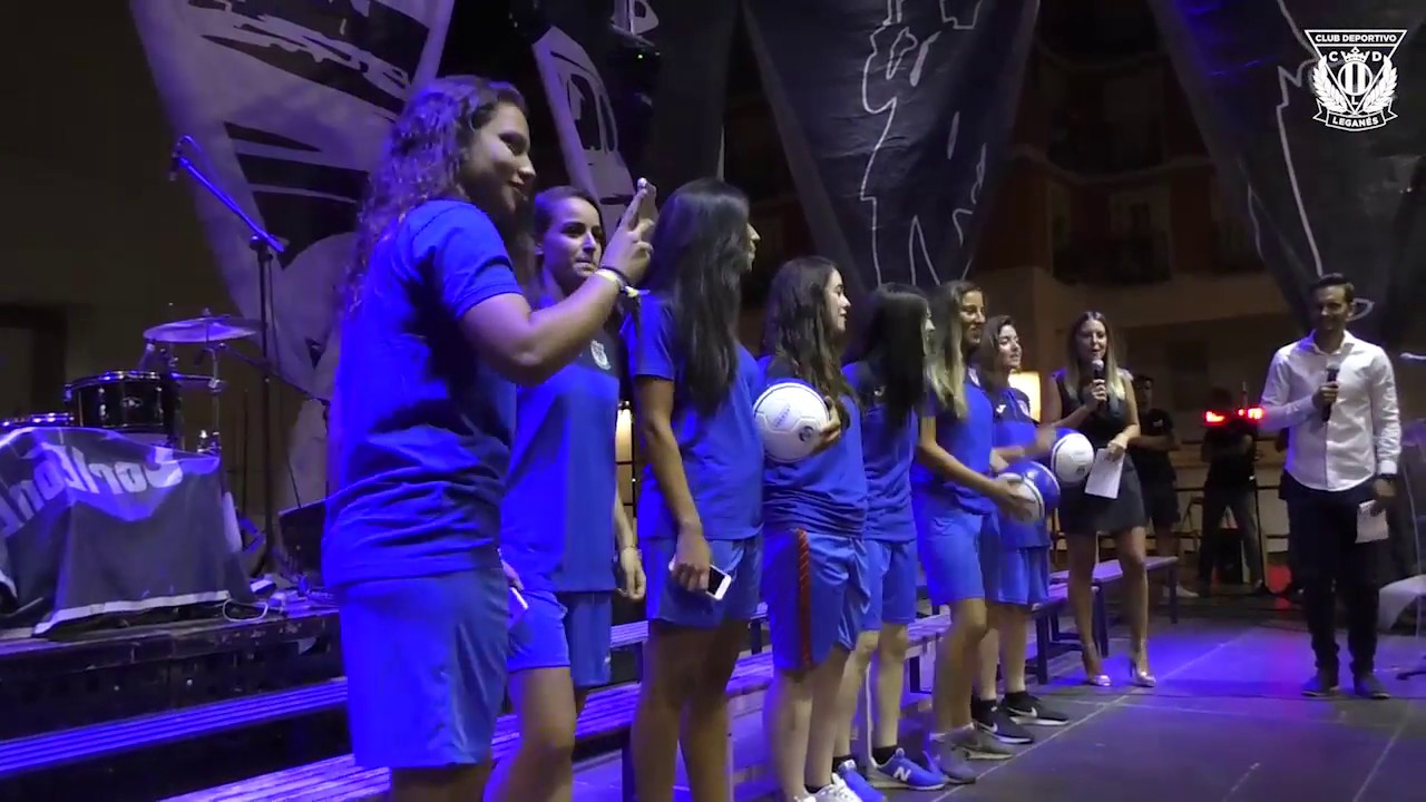 Presentación del C.D. Leganés Femenino 18/19 en la Plaza Mayor de Leganés
