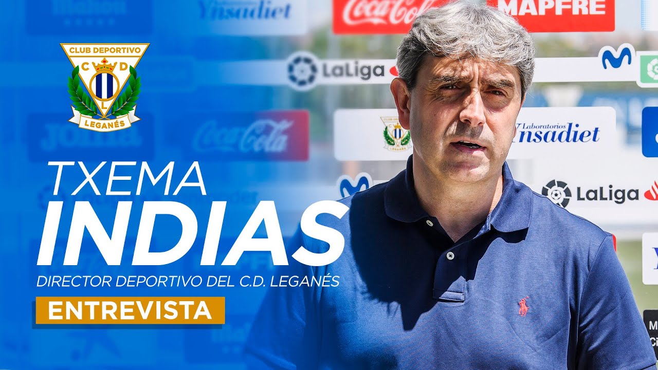 El director deportivo del C.D. Leganés TXEMA INDIAS responde a los periodistas